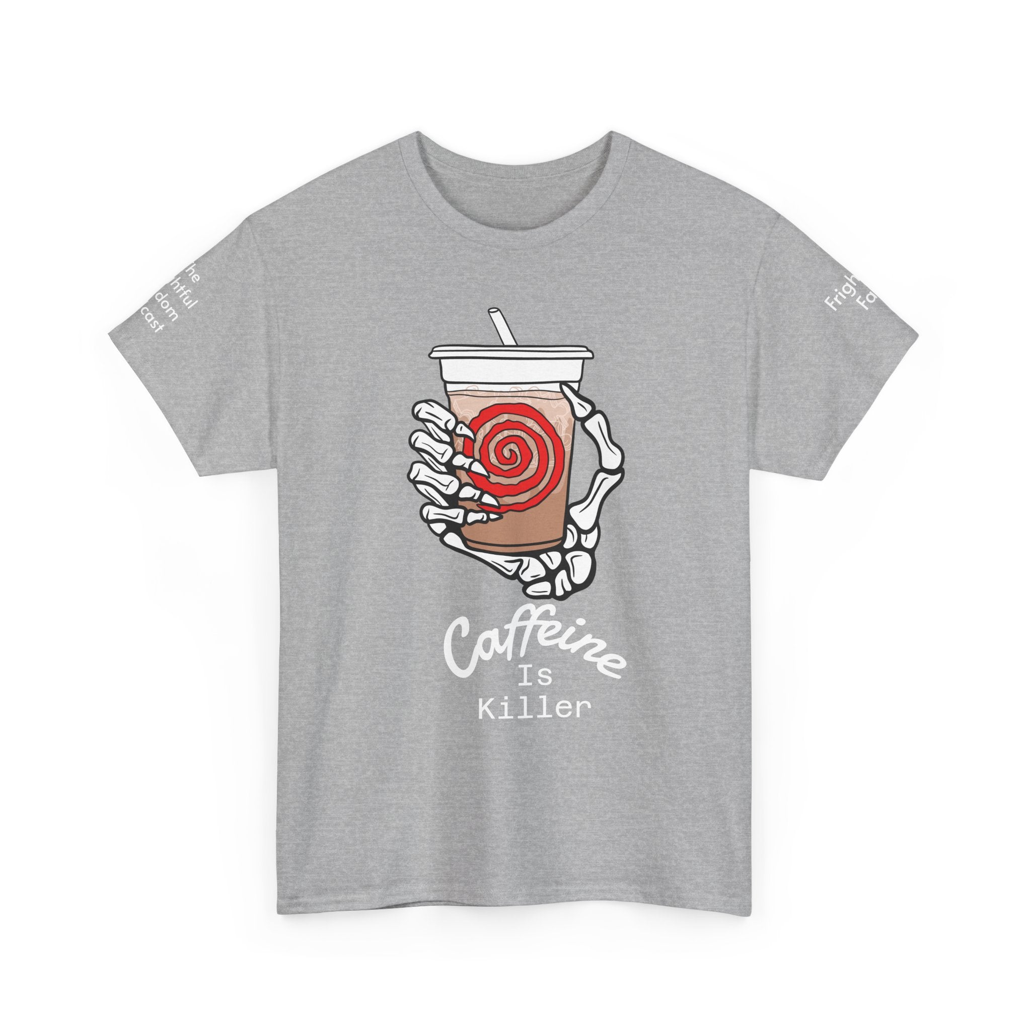 Caffeine is Killer Unisex Heavy Cotton Tee