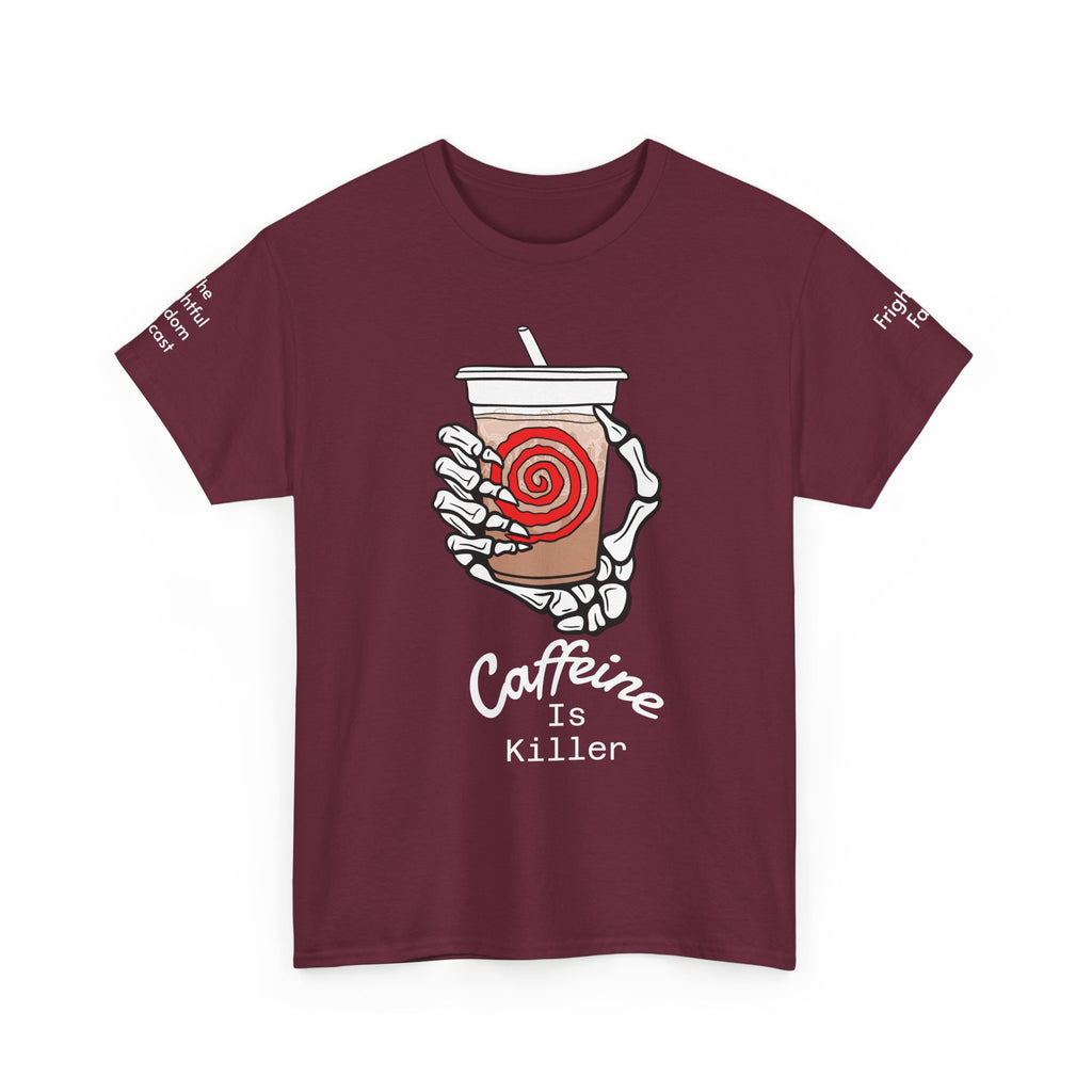 Caffeine is Killer Unisex Heavy Cotton Tee