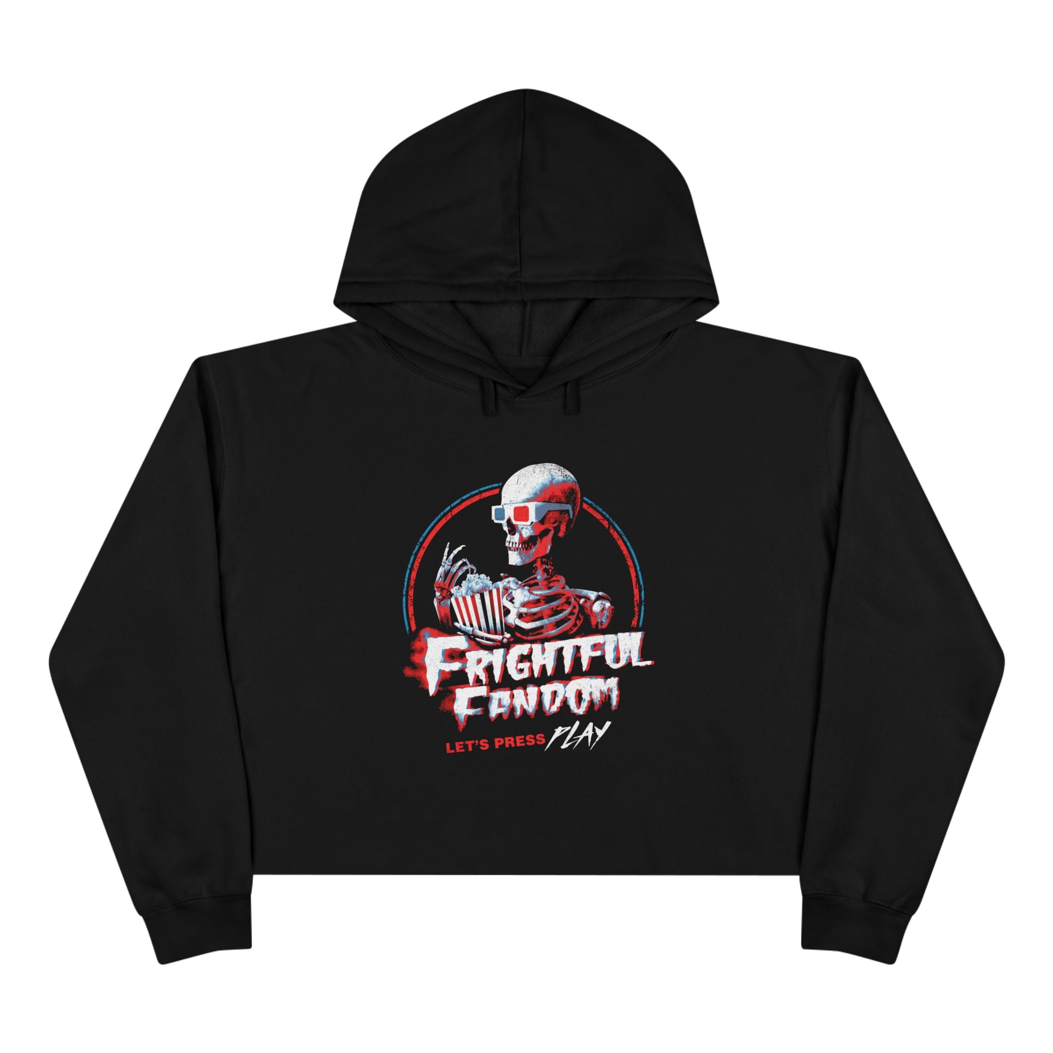 Frightful Fandom Crop Hoodie